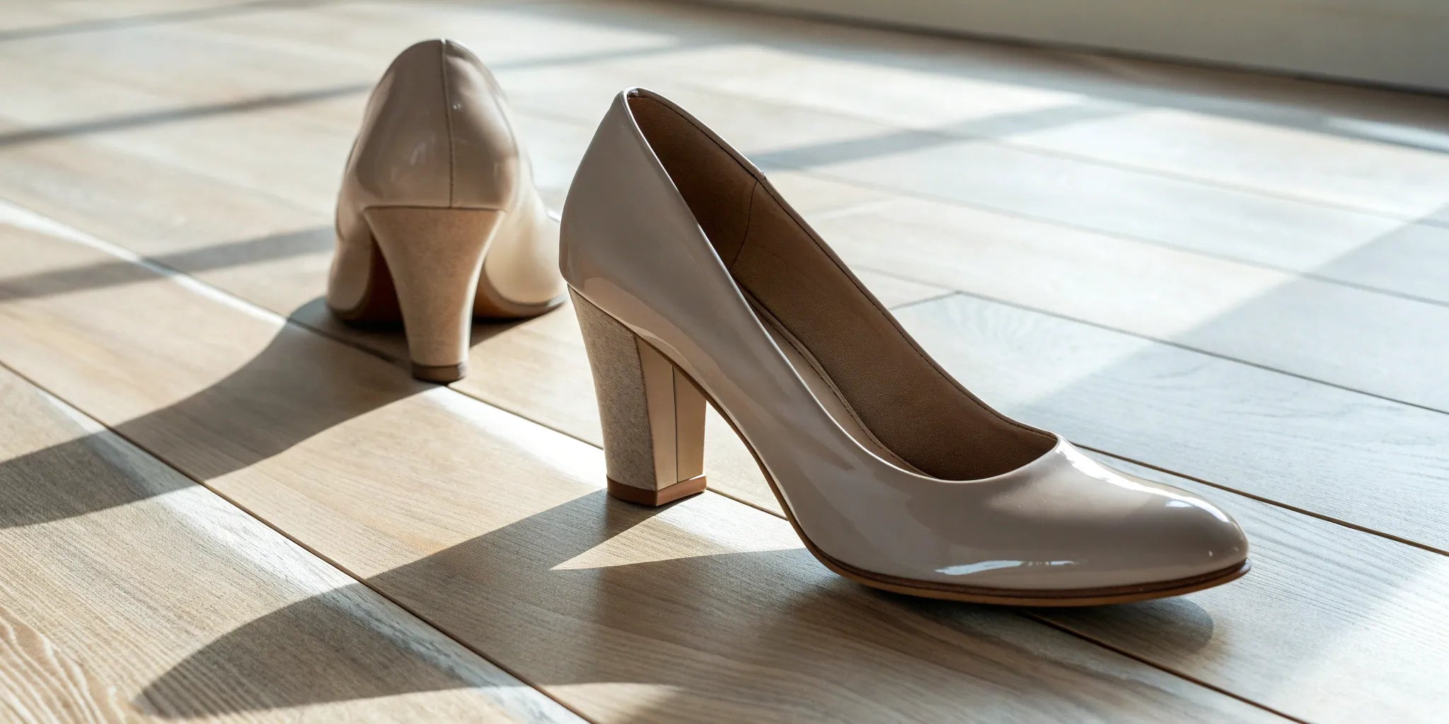 Stylish beige height elevating shoes offering a comfortable boost in height.