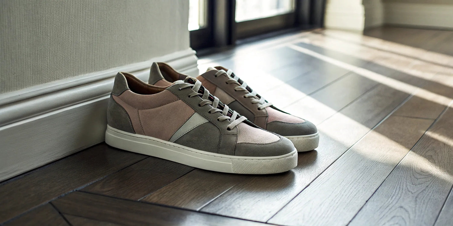 Sneakers with hidden lifts add height.