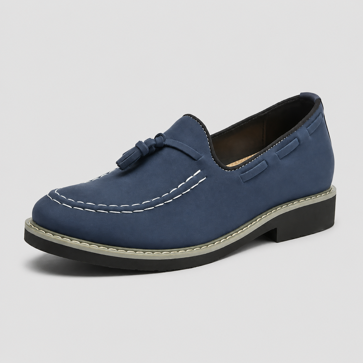 Hudson Tassel Loafers – 7cm (2.7") - Prime Lifts