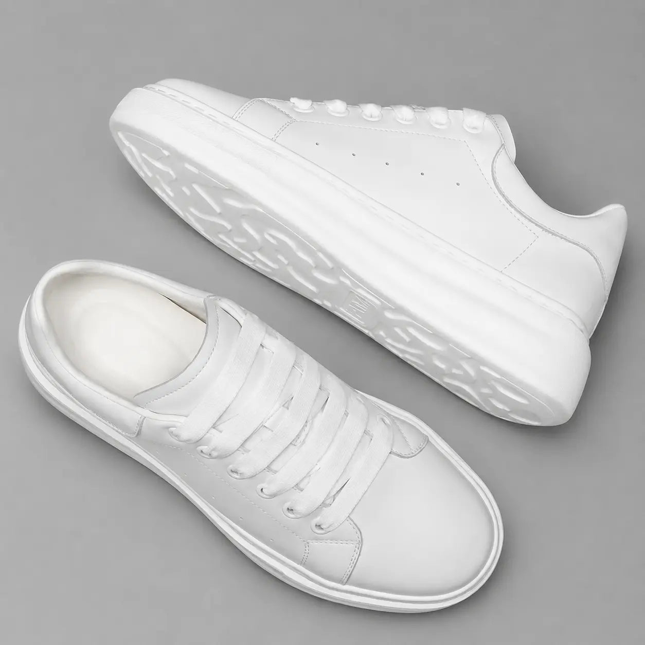 Elevate Leather Sneakers – 8cm (3") - Prime Lifts