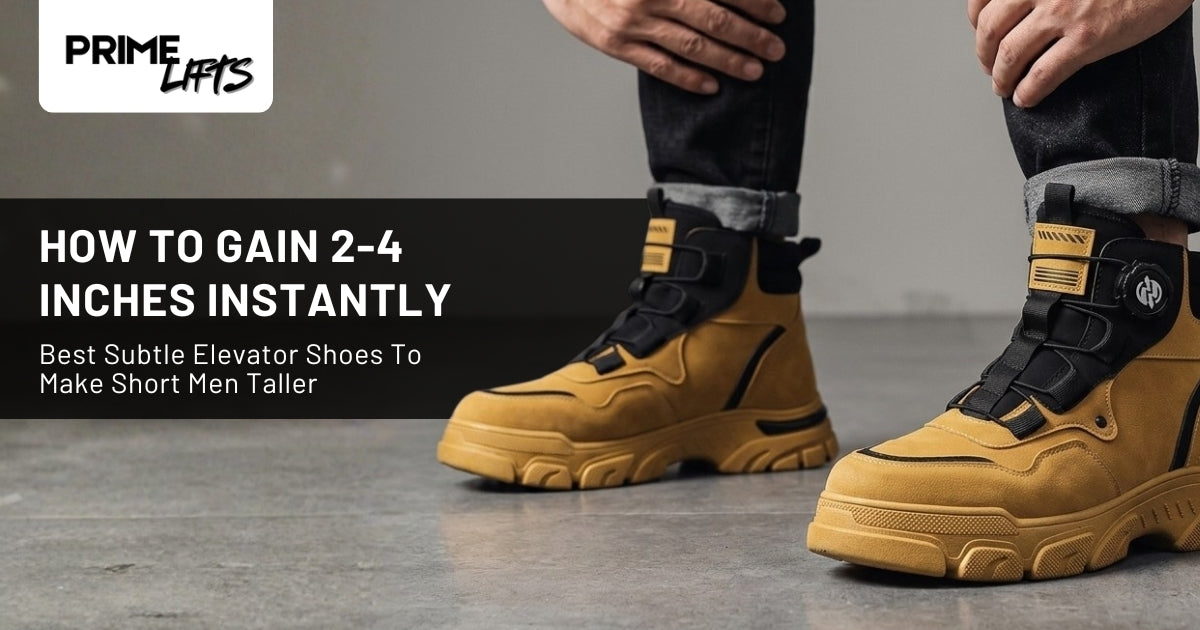 Gain 2-4 Inches Instantly Best Subtle Elevator Shoes for Men