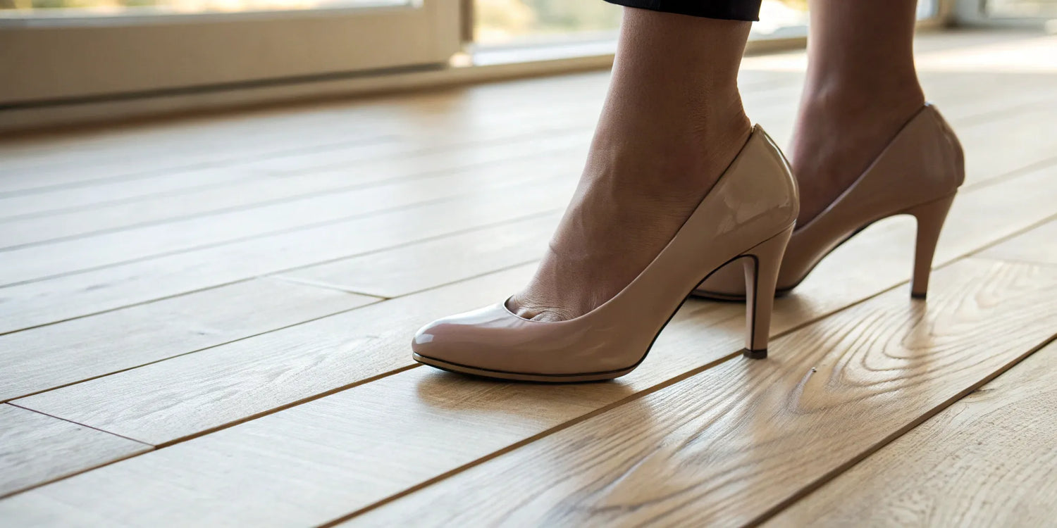 Height increasing shoes add inches to your look.