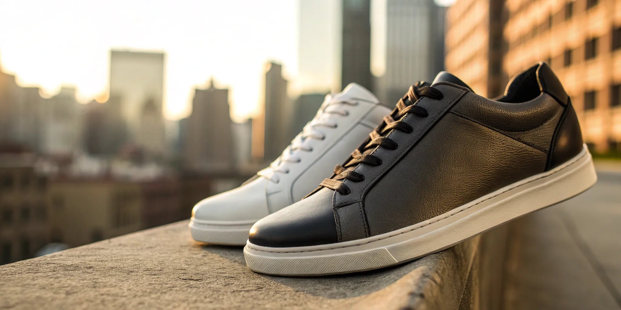 Stylish height boosting sneakers.
