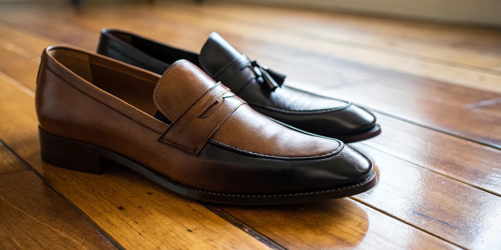 Men's dress shoes with a hidden lift that will make you look taller.