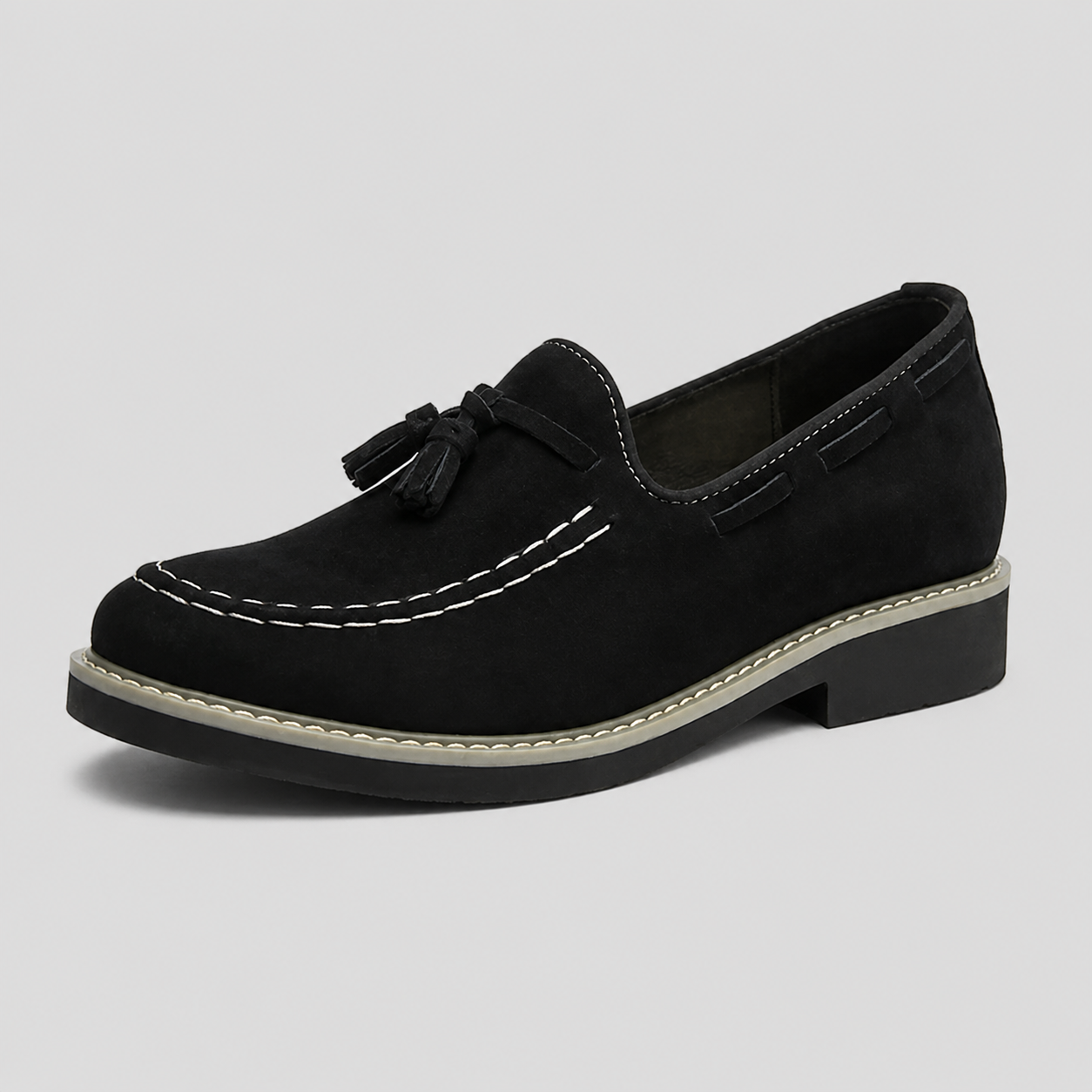 Hudson Tassel Loafers – 7cm (2.7") - Prime Lifts