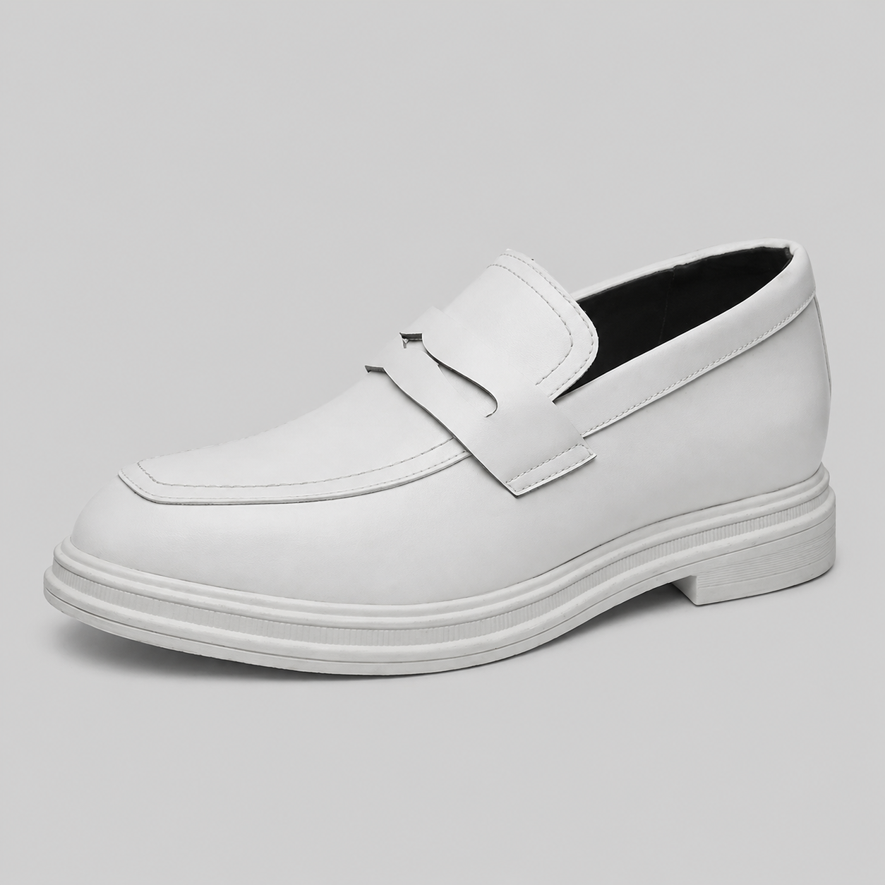 Ivory Loafers – 8cm (3") - Prime Lifts